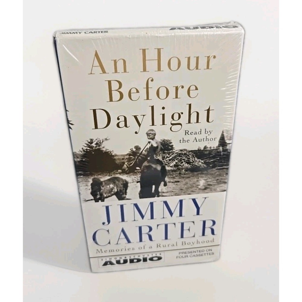 NEW Audiobook An Hour Before Daylight Jimmy Carter 4 Cassettes VINTAGE Set 2001